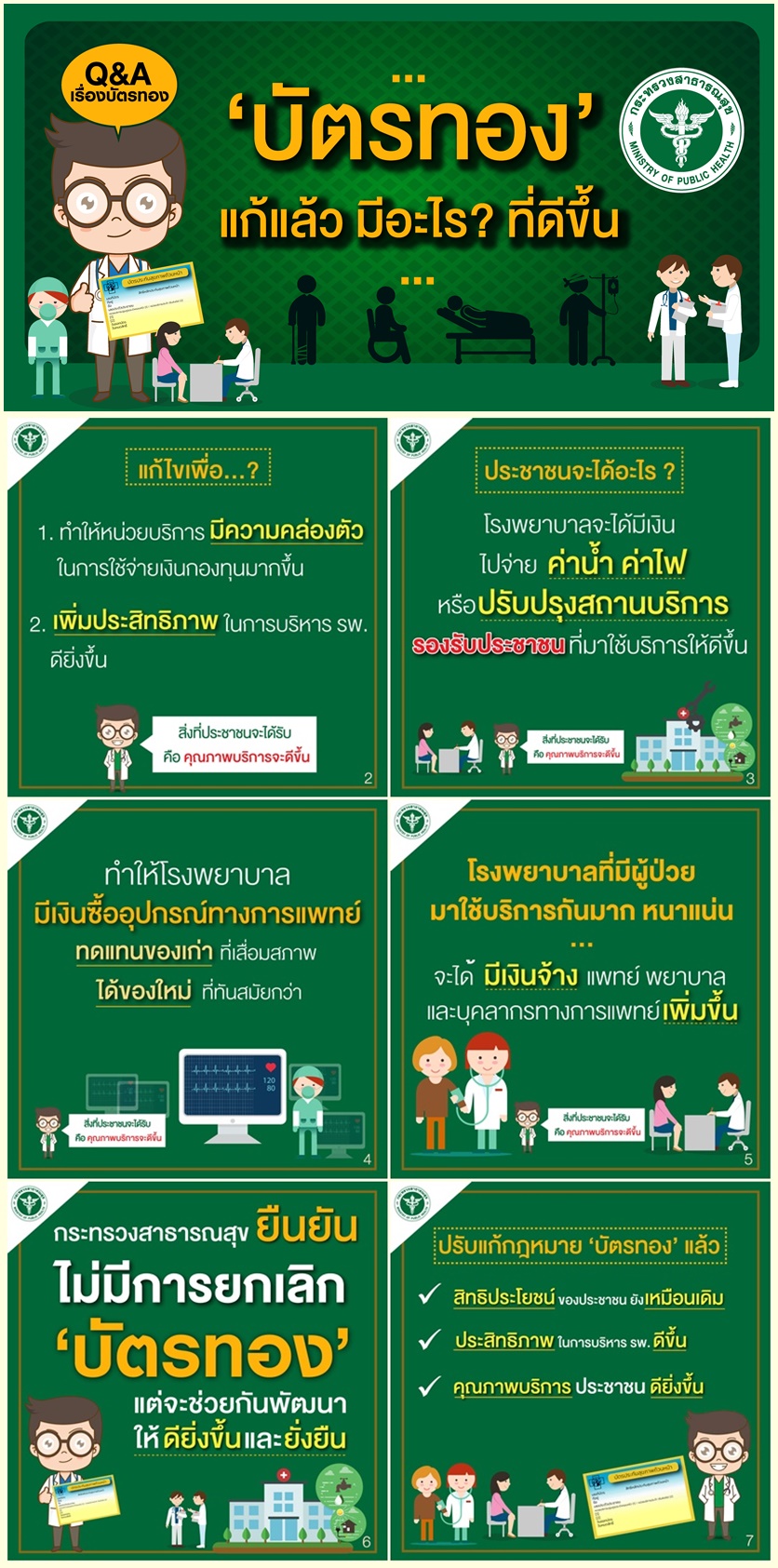 "บัตรทอง" แก้แล้วมีอะไร ? ที่ดีขึ้น